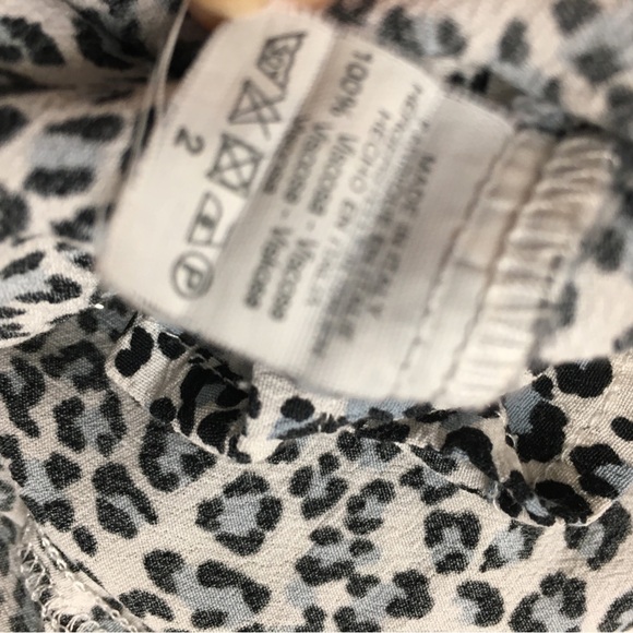 Brandy Melville Midi Skirt Size 2 Made in Italy Animal Cheetah Print - Picture 4 of 6